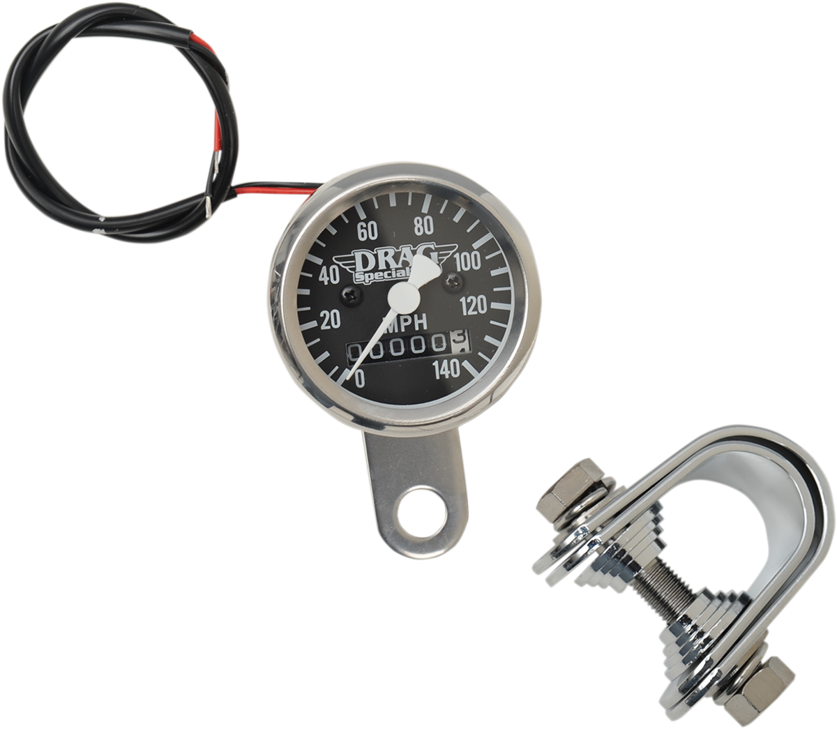 Mini Speedometer - Black - 2240:60 Ratio - 1-7/8\"