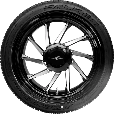 Hurricane 3D Rear Left Wheel - Black Cut (18\") | Falken Tire (215/45ZR18) 2009 - 2024