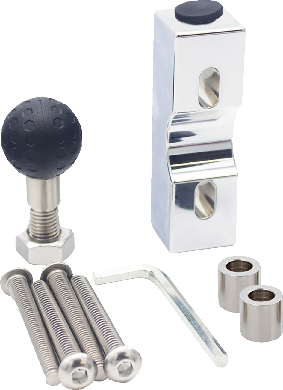 Metal Phone Mount - Large - Perch Mount - Chrome 1980 - 2017