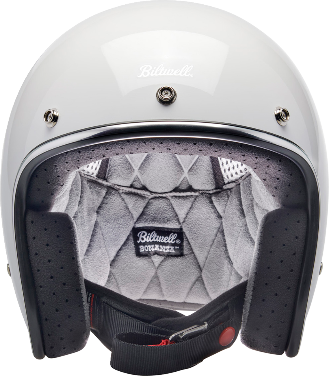 gloss white finish motorcycle helmet Bonanza Helmet - Gloss White