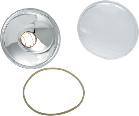 Replacement 6-1/2\" Headlight Glass