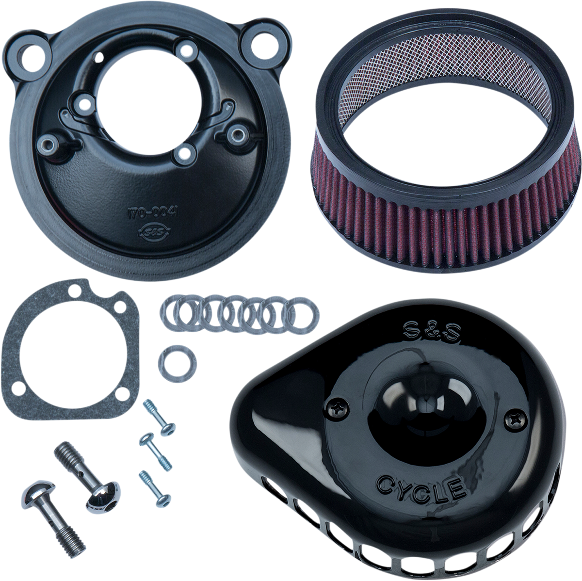 Mini Teardrop Stealth Air Cleaner Kit - Gloss Black 2007 - 2022