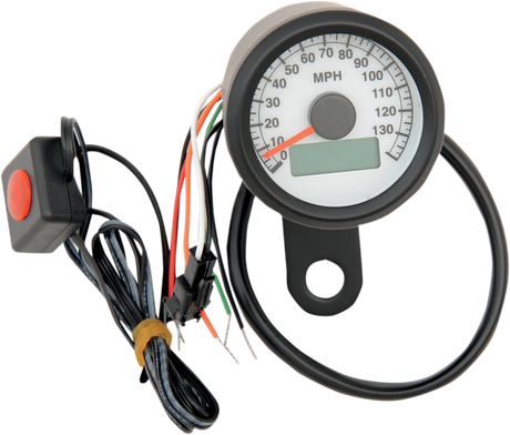 Programmable Mini Electronic Speedometer with Odometer/Tripmeter - 1.87\" - Black 1988 - 2003