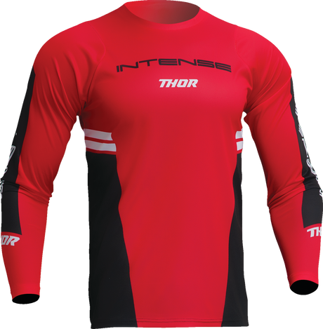 Intense Assist Berm Long-Sleeve Jersey - Red/Black - Large