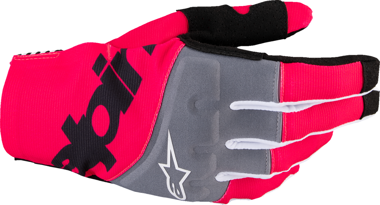 Techstar MX Gloves - Black/Fluo Pink - Small