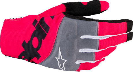 Techstar MX Gloves - Black/Fluo Pink - Small