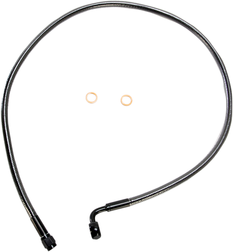 Brake Line - 10 mm-90° - 32\" - Black Pearl