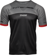 Intense Team Short-Sleeve Jersey - Black/Heather Gray - Medium