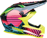 Youth F.I. Helmet - Vaporwave - MIPS® - Black/Pink/Yellow - Small