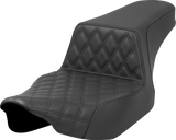 Step-Up Seat - Front Lattice Stitch - Black - Road Glide/Street Glide 2023 - 2024