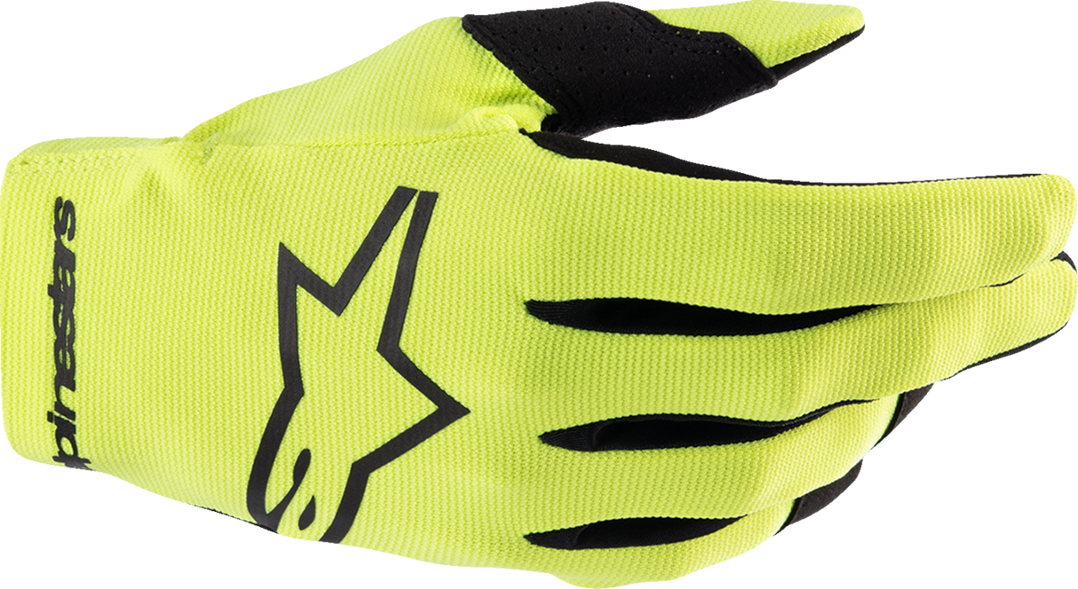 Youth Radar Gloves - Fluo Yellow/Black - XS