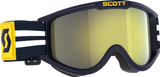 89X Era Goggles - Blue/White - Yellow Chrome