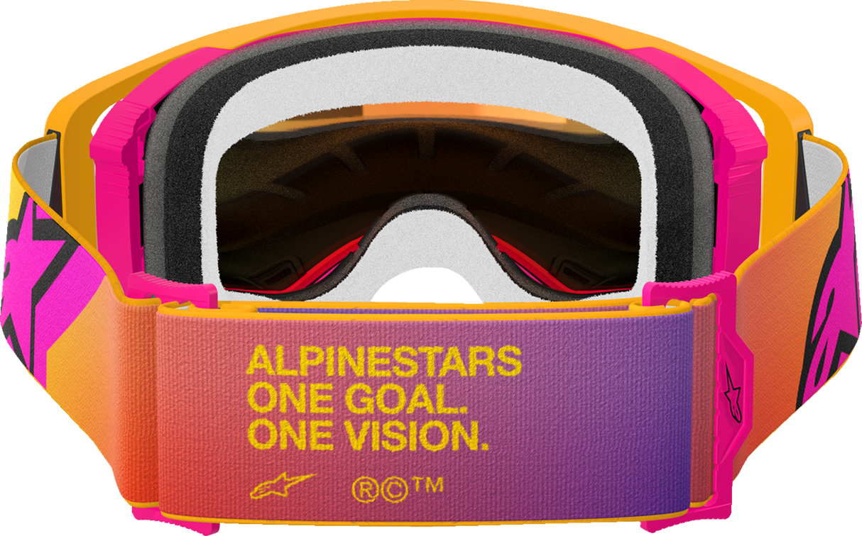 Supertech Goggle - Corp - Fluo Yellow - ABS Vision - Red Mirror Lens