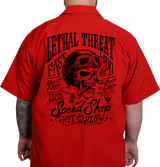 Not for the Slow Skull Shop Shirt - Red - 3XL