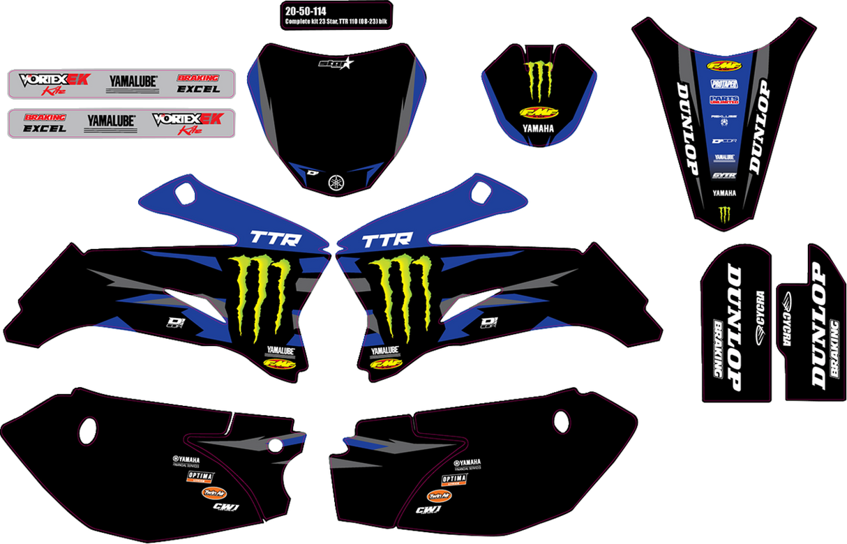 Graphic Kit - Monster Energy - Star 2008 - 2024