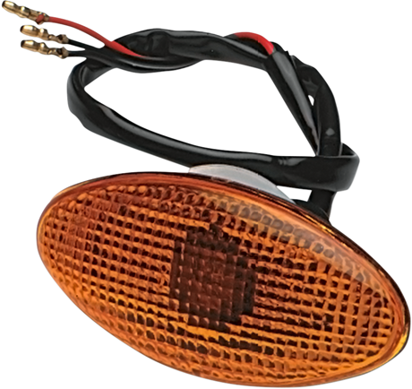 Flat Oval Marker Light - Large - Amber