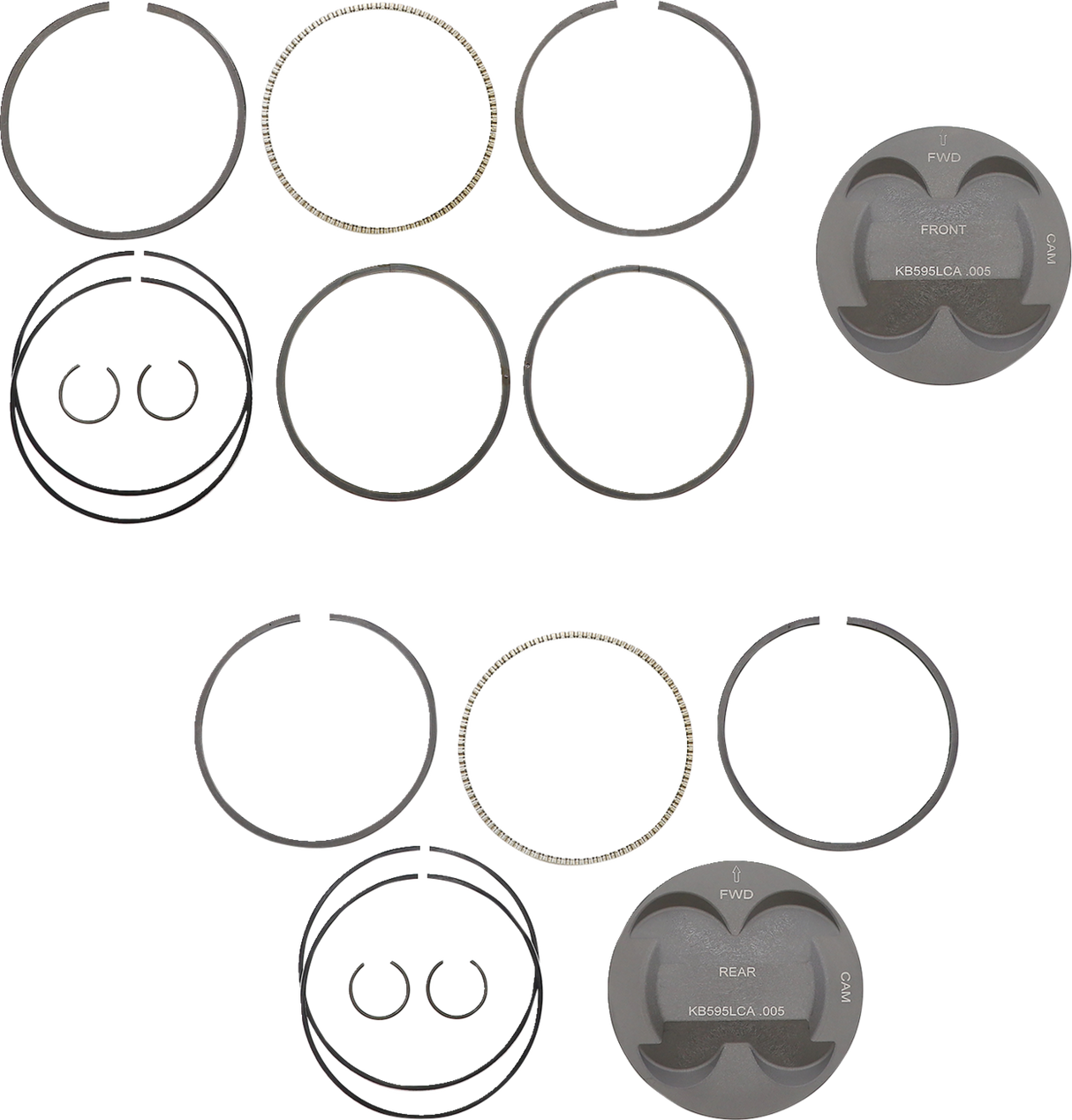 Piston Kit - +.005\" - M8 2017 - 2021