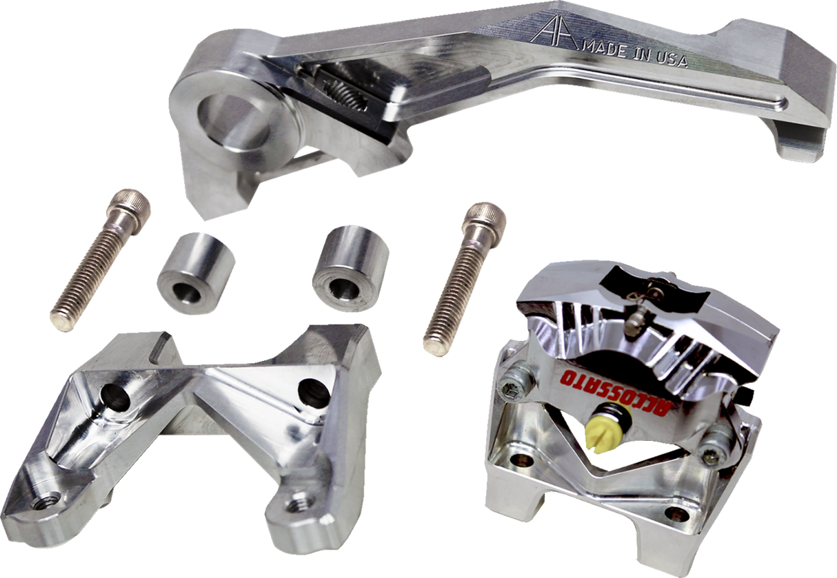 Multi Brake Caliper Mount - 84mm Bolt Center - Raw - Super Sport 2009 - 2024