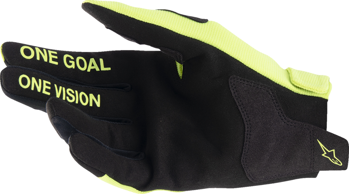 Youth Radar Gloves - Fluo Yellow/Black - XS