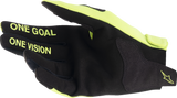Youth Radar Gloves - Fluo Yellow/Black - XS