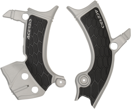 X-Grip Frame Guards - Silver/Black - Yamaha 2018 - 2023