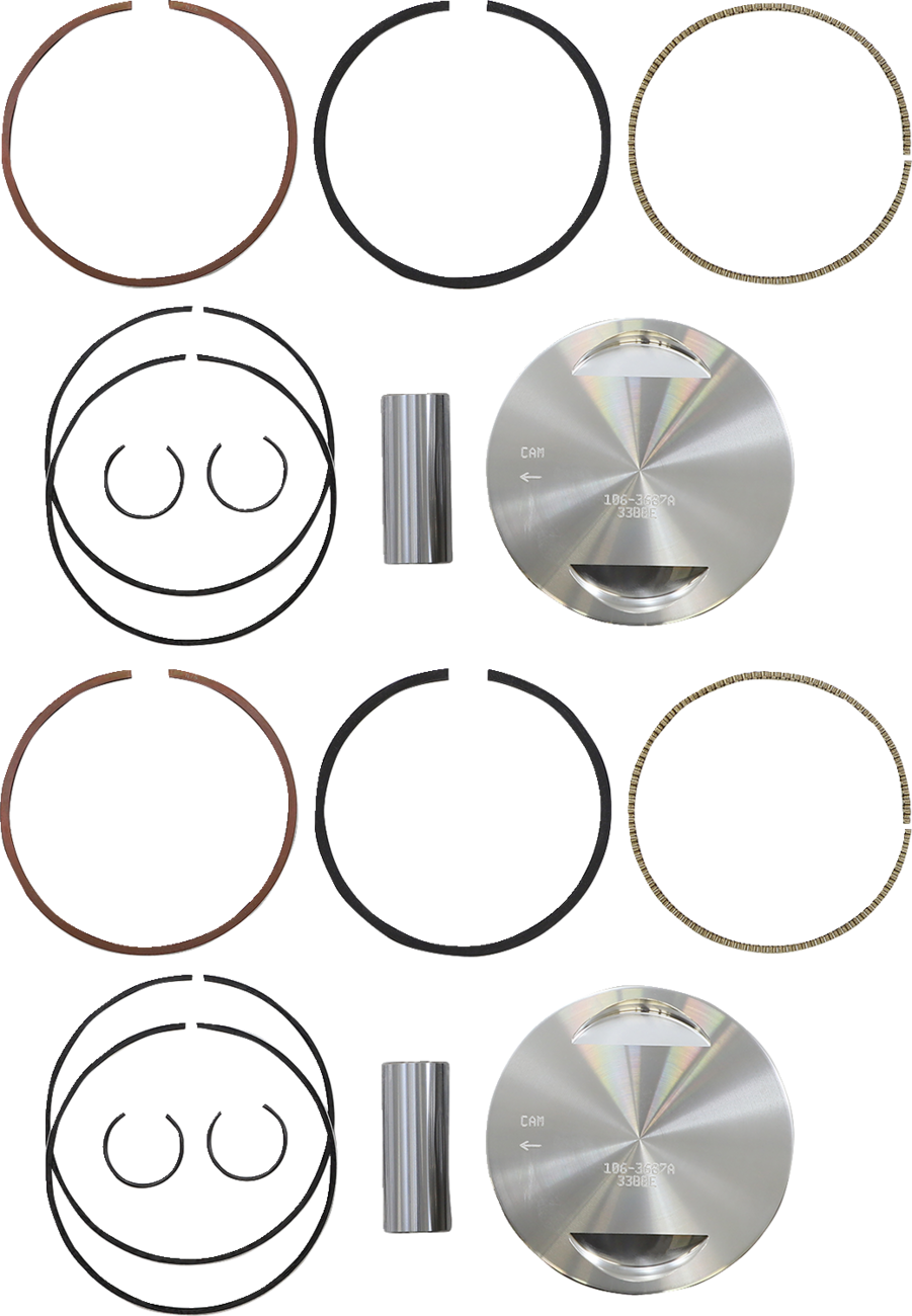 Piston Kit - for 106\" Big Bore Kit - 3.927\" - Standard 2000 - 2016
