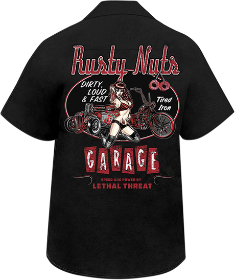 Rusty Nuts Shirt - Black - 4XL
