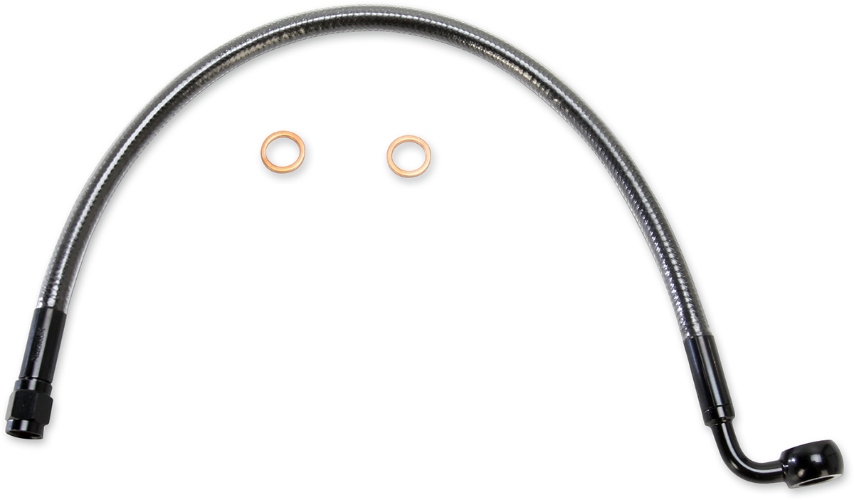 Brake Line - 10mm-90° - 15\" - Black Pearl 2015 - 2022