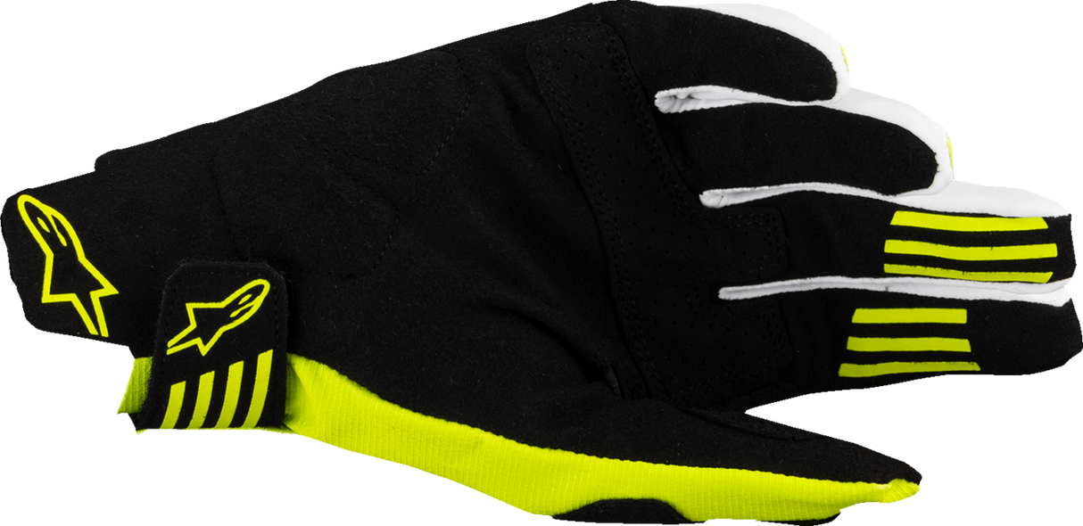 Techstar MX Gloves - Black/Fluo Yellow - XL