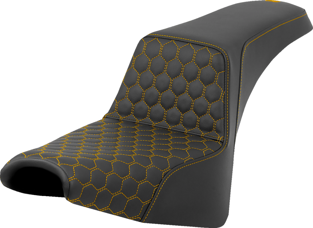 Step-Up Seat - Honeycomb - Gold Stitching - FXBB/FXST \'18-\'24 2018 - 2024