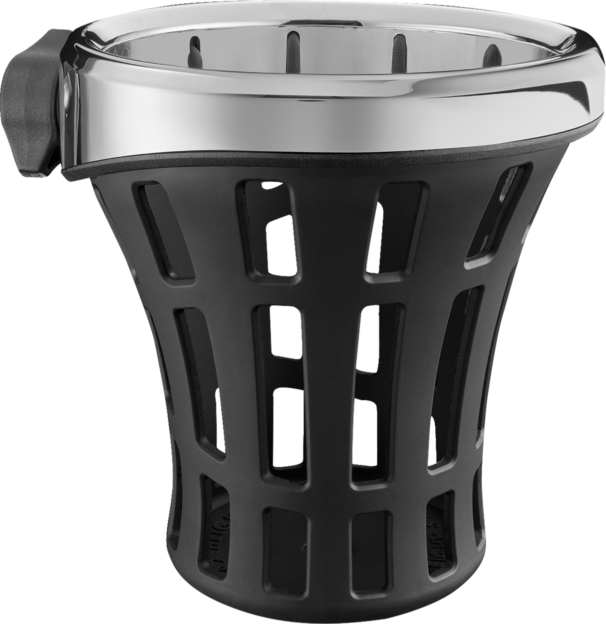 Drink Holder - Gen 2 - Big Ass® - Chrome - Chrome 7/8\"/1\" Handlebar Mount