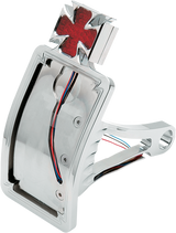 Taillight/License Plate - Side Mount - Curved Vertical - Maltese Cross 2000 - 2007