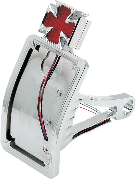 Taillight/License Plate - Side Mount - Curved Vertical - Maltese Cross 2000 - 2007