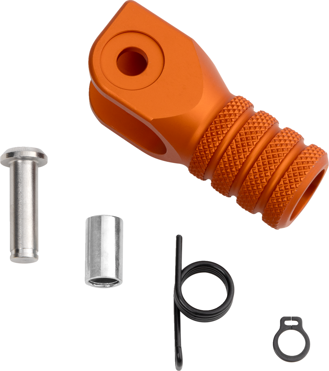 Knurled Shift Lever Tip - 0 mm - Orange