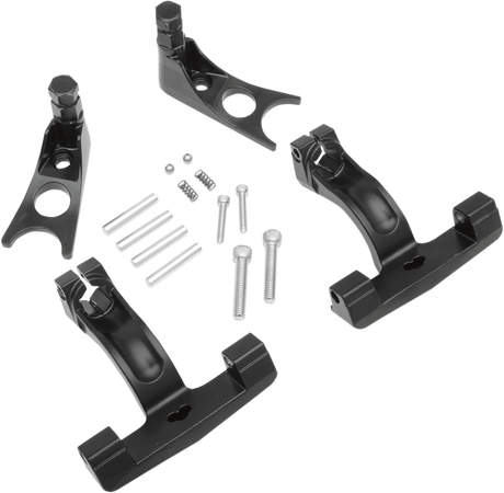 Passenger Floorboard Mount - Black - FL/FX 2000 - 2017