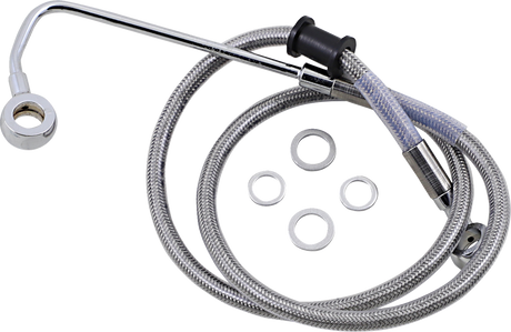 Brake Line - +2\" - Stainless Steel - \'15-\'17 Softail 2015 - 2017
