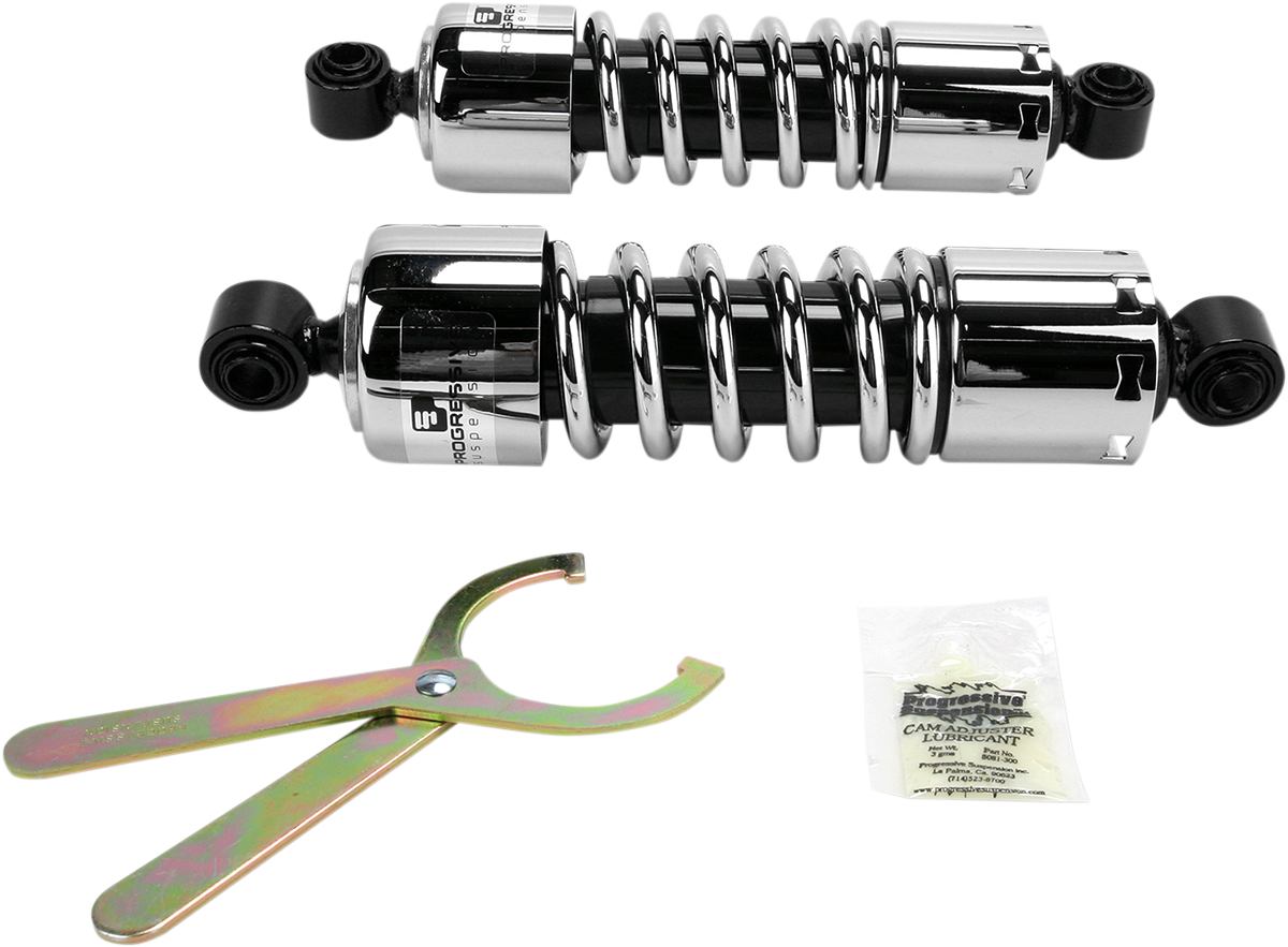 412 Series Shock - 11\" - Standard - Chrome - Dyna 2005 - 2014