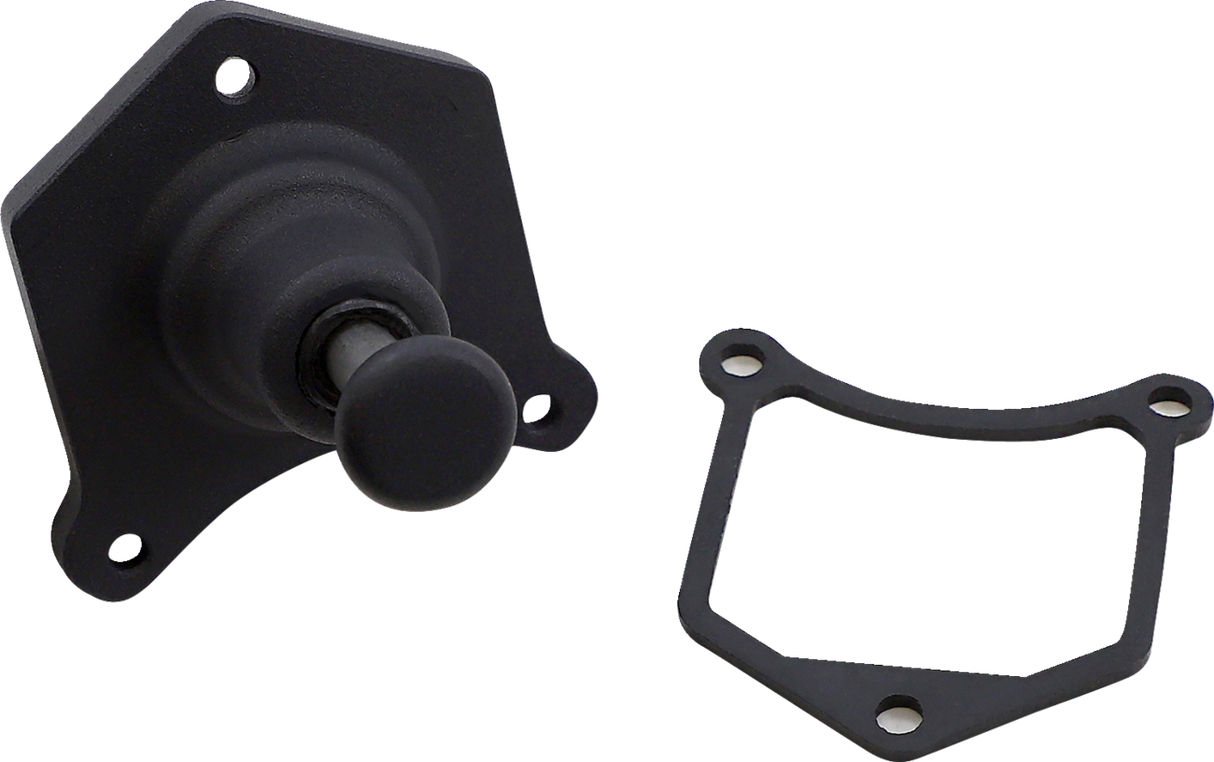 Solenoid End Cover - Starter Buttons - Black