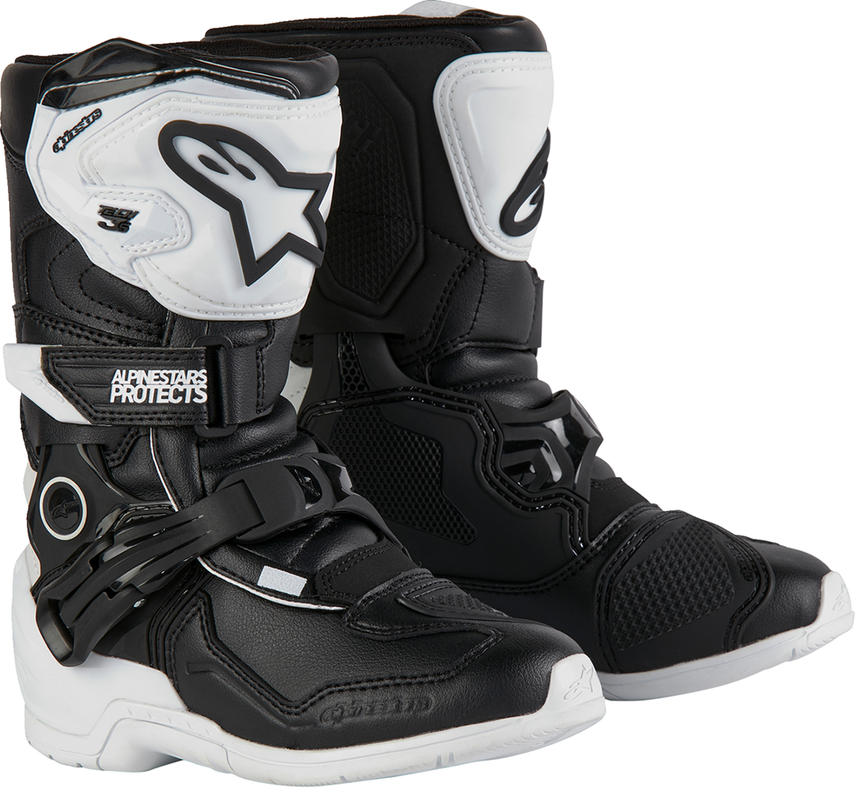 Kids Tech 3S Boots - Black/White - US 1 / EU 33
