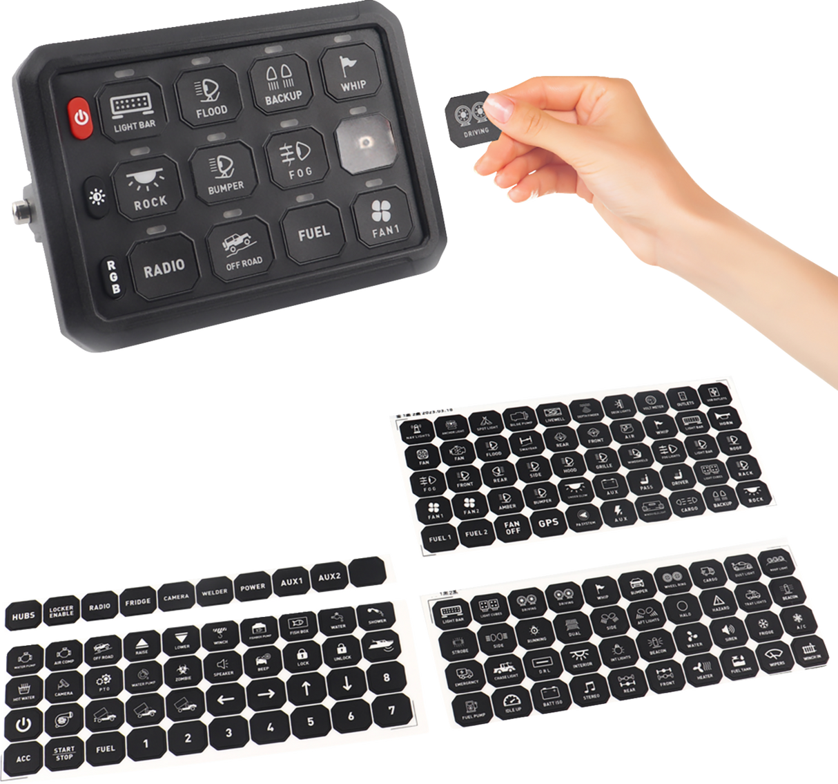 Gang Switch Panel - 12 Position