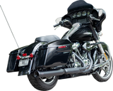 2-into-1 Swindler Exhaust Conversion Kit - 4\" - Black - M8 Touring 2017 - 2025