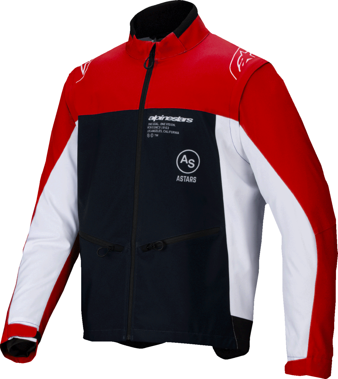 Lite-Dura Softshell Jacket - Black/Red/White - 3XL