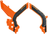 X-Grip Frame Guards - \'16 Orange/Black - KTM 2020 - 2023