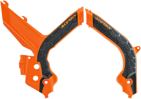 X-Grip Frame Guards - \'16 Orange/Black - KTM 2020 - 2023