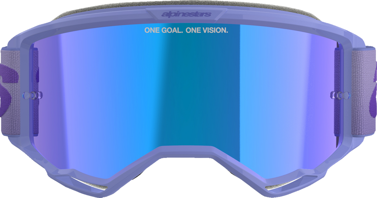 Vision 5 Goggle - Wordmark - Purple - Blue Mirror Lens