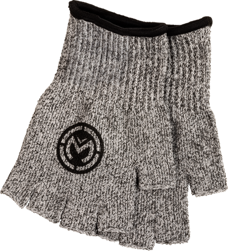 Moose Half Finger Glove Liners - Gray - Large