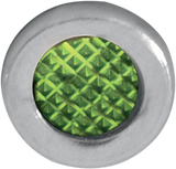 Snap-In Indicator Light - Green - Stainless Steel Bezel