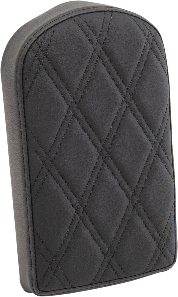 Sissy Bar Pad - Double Diamond - Black - Tall