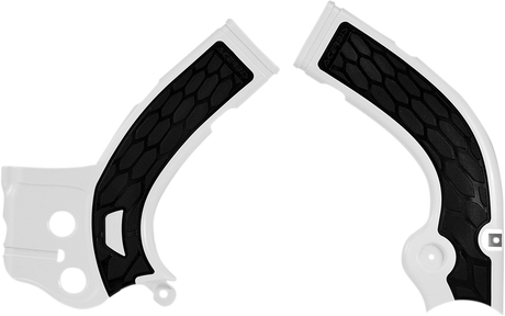 X-Grip Frame Guards - Silver/Black - KX 450 F 2009 - 2018