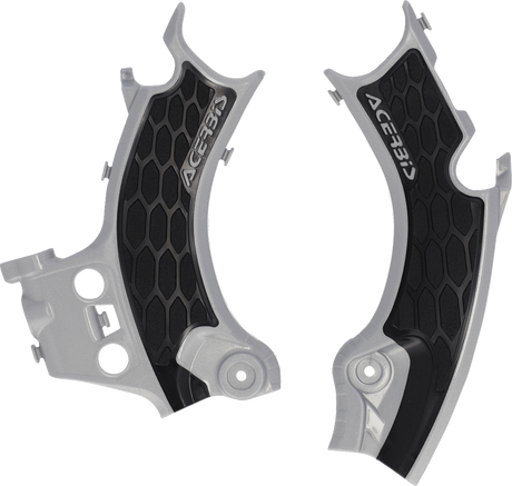 X-Grip Frame Guards - Black/Silver - CRF450R 2025 - 2025